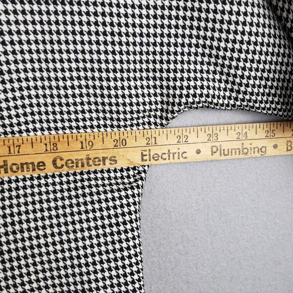 Mac & Jac‎ Size 10 Belted Houndstooth Coat Black White Preppy Classic Academia - Picture 4 of 10